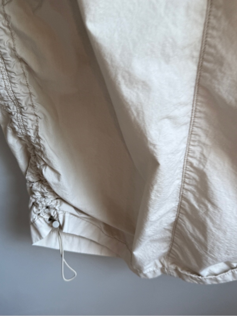 Garage 100% Cotton Light Tan Parachute Cargo Maxi Skirt Y2K Utility - Picture 7 of 14